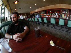The artist, a diner: Coop © Photo by Ruth