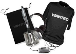 Win Awesome WANTED Prizes. Shirts, headphones and more!
