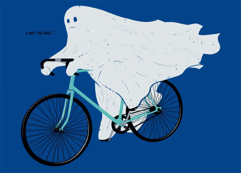 ghost riding bike