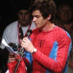 SDCC 2011: The Amazing Spider-Man panel: Andrew Garfield shows up in Spider-Man outfit