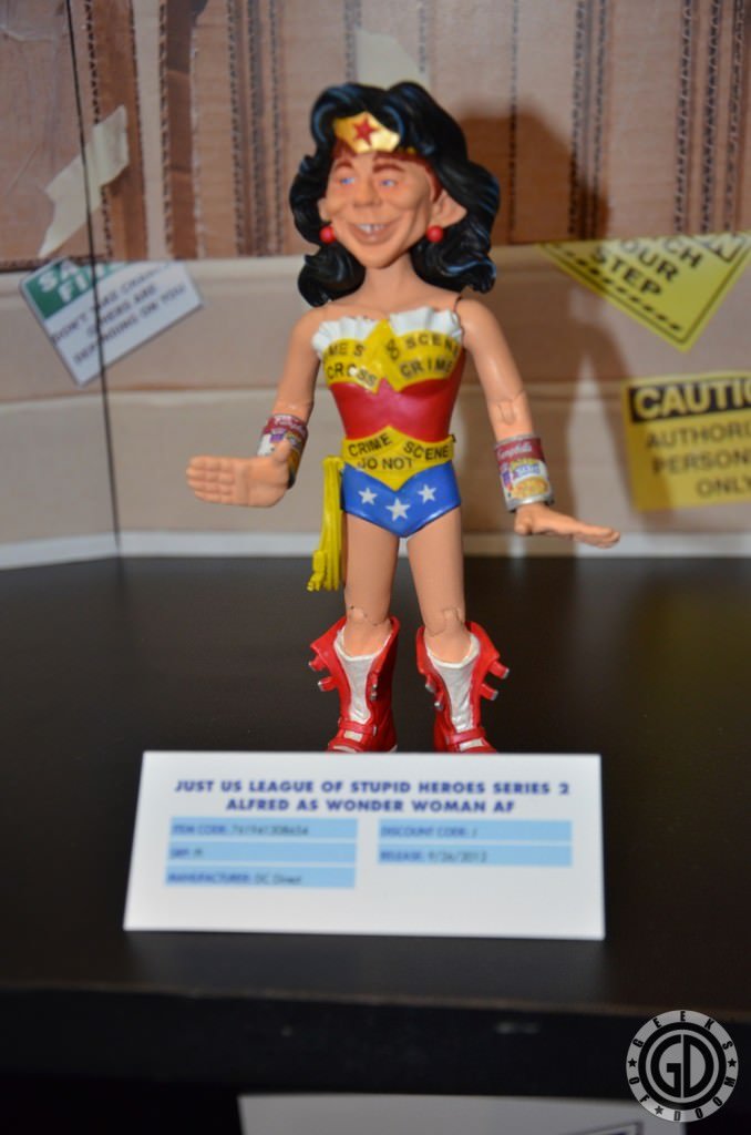 NYC 2012 Toy Fair: Just-Us League of Stupid Heroes, Series 2: Alfred as Wonder Woman