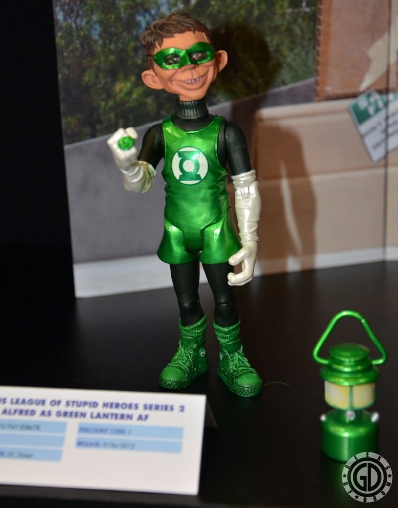 NYC 2012 Toy Fair: Just-Us League of Stupid Heroes, Series 2: Alfred as Green Lantern