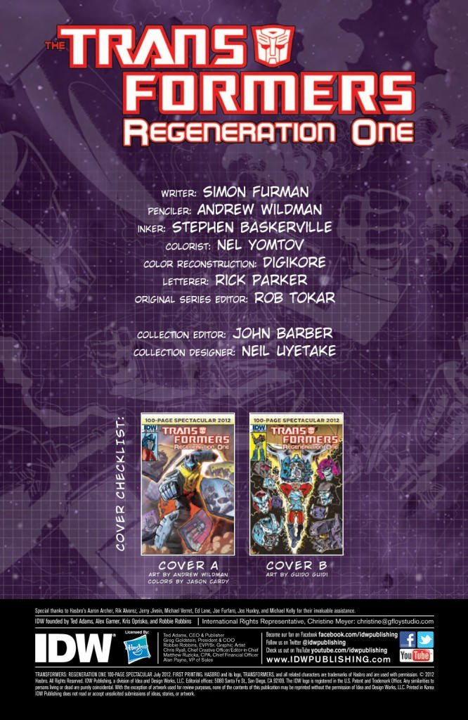 Transformers #81 Regeneration One 100-Page Spectacular 02