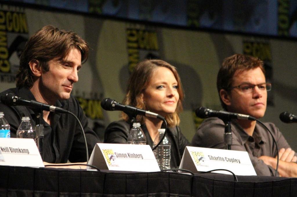 SDCC 2012: Elysium panel: Jodie Foster, Matt Damon, Sharlto Copley