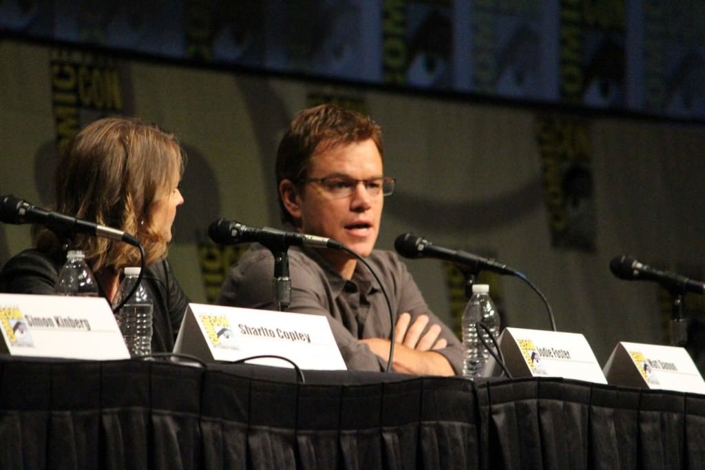 SDCC 2012: Elysium panel: Jodie Foster, Matt Damon