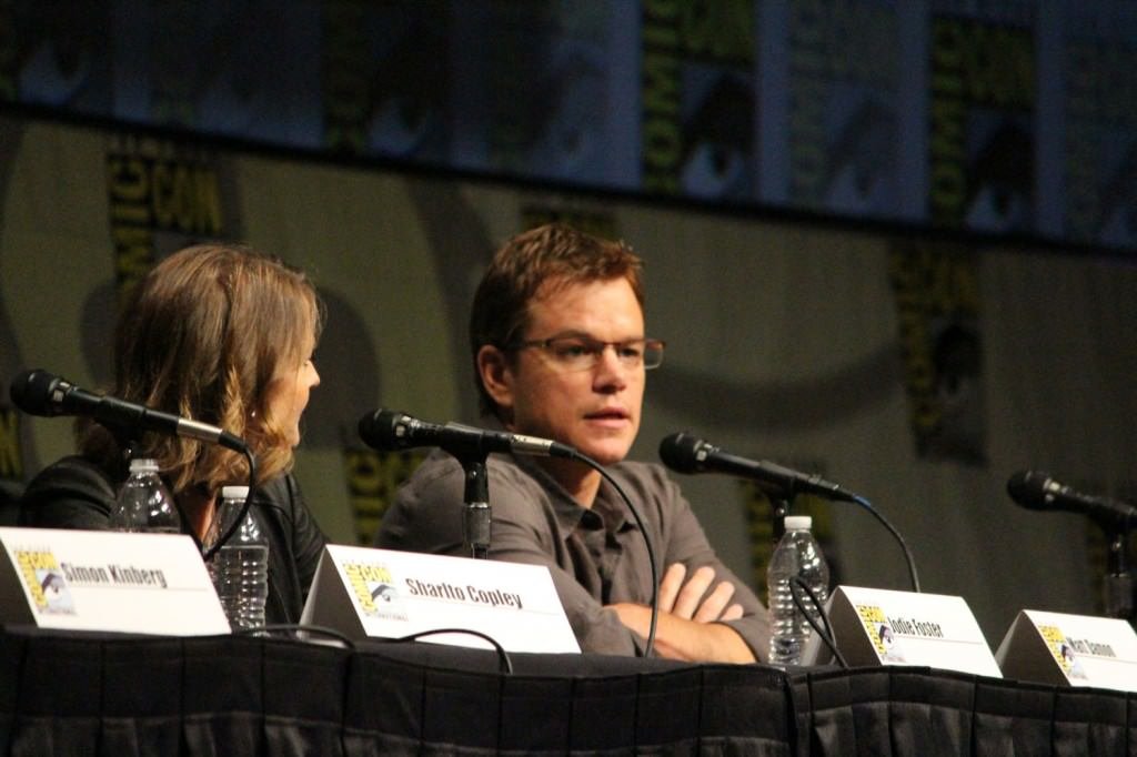 SDCC 2012: Elysium panel: Jodie Foster, Matt Damon