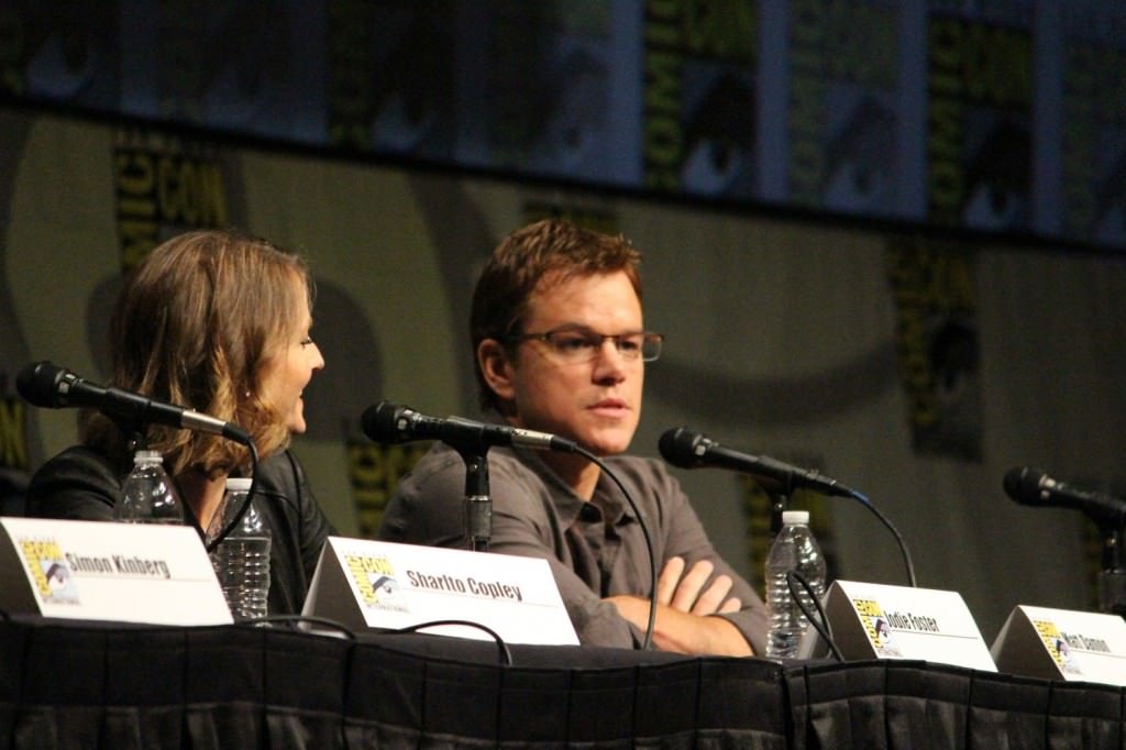 SDCC 2012: Elysium panel: Jodie Foster, Matt Damon