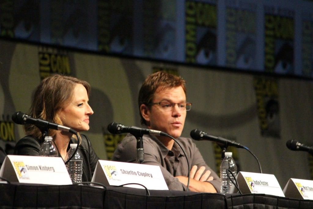 SDCC 2012: Elysium panel: Jodie Foster, Matt Damon