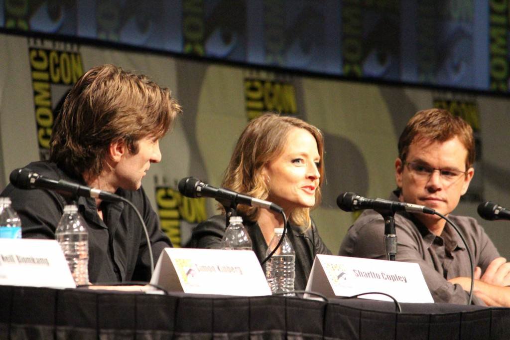 SDCC 2012: Elysium panel: Jodie Foster, Matt Damon, Sharlto Copley
