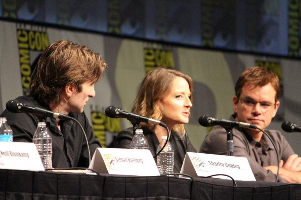 SDCC 2012: Elysium panel: Jodie Foster, Matt Damon, Sharlto Copley