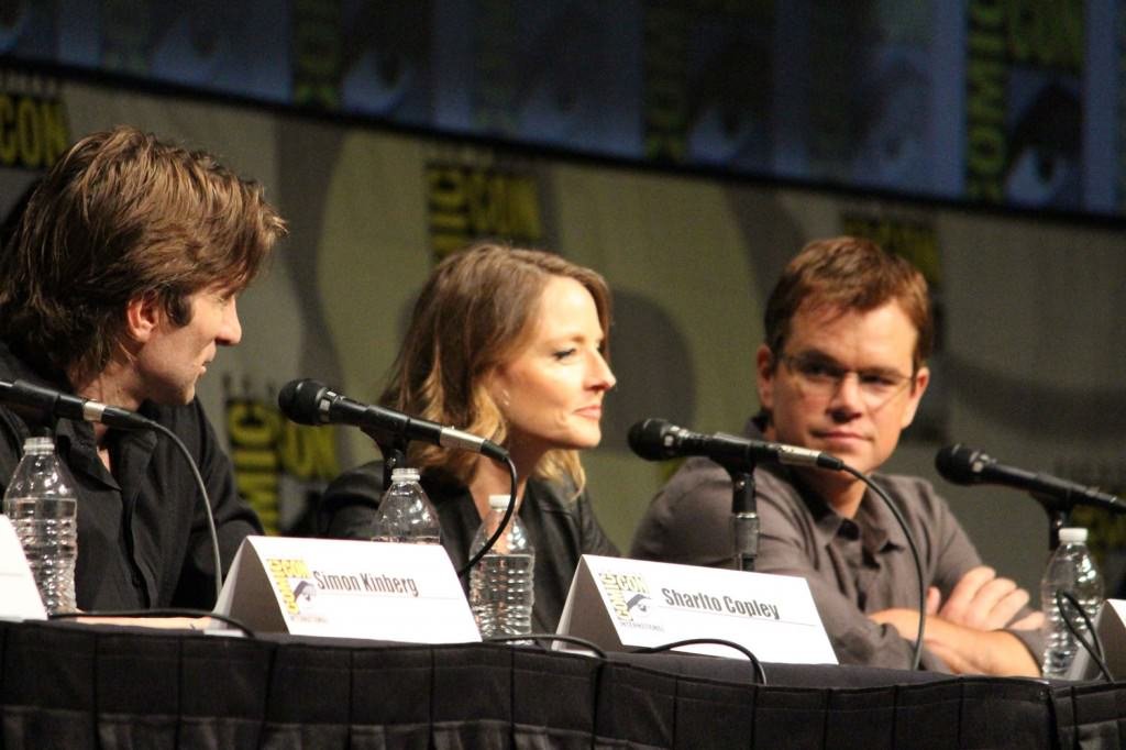 SDCC 2012: Elysium panel: Jodie Foster, Matt Damon, Sharlto Copley
