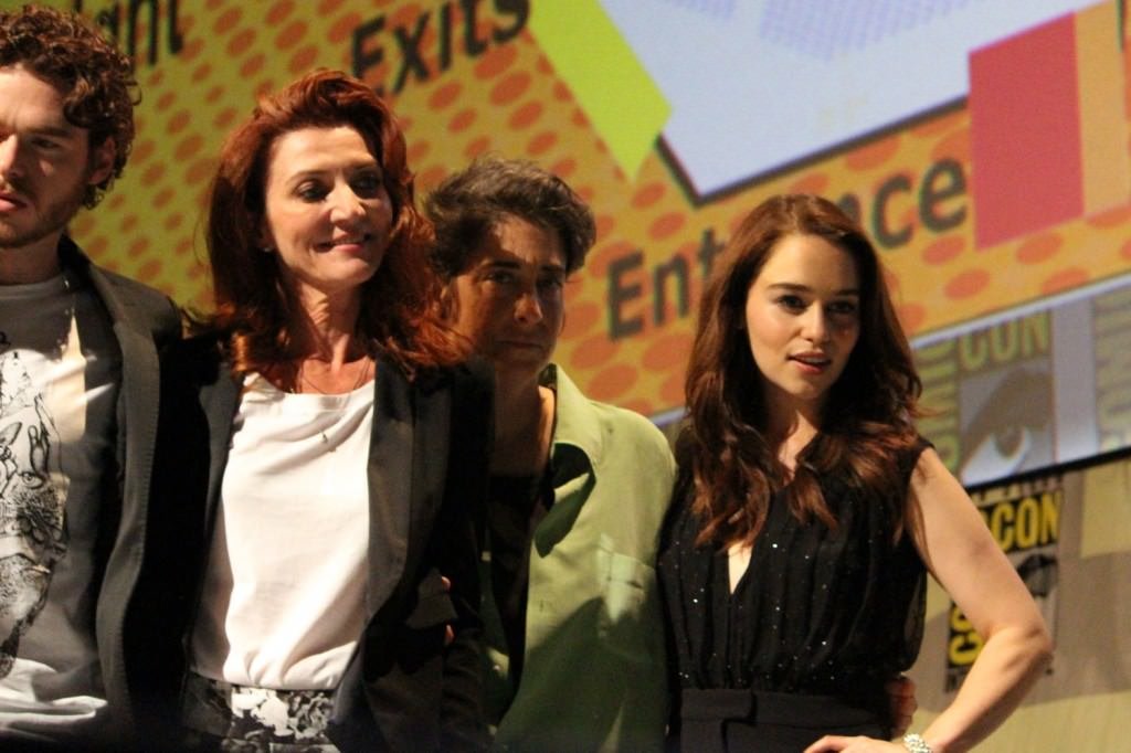SDCC 2012: HBOs Game of Thrones panel: Richard Madden, Michelle Fairley, producer Carolyn Strauss, Emilia Clarke