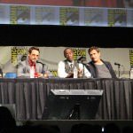 SDCC 2012: Marvels Iron Man 3 panel: Marvel Studios President of Production Kevin Feige, Robert Downey, Jr., Don Cheadle, director Shane Black, Jon Favreau