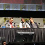 SDCC 2012: Marvels Iron Man 3 panel: Marvel Studios President of Production Kevin Feige, Robert Downey, Jr., Don Cheadle, director Shane Black, Jon Favreau