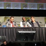 SDCC 2012: Marvels Iron Man 3 panel: Marvel Studios President of Production Kevin Feige, Robert Downey, Jr., Don Cheadle, director Shane Black, Jon Favreau