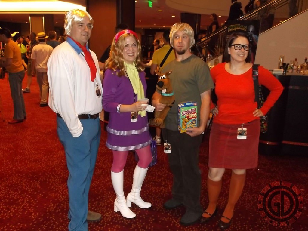 Dragon*Con 2012: Cosplay: The Scooby Doo Gang: Fred, Daphne, Shaggy, Velma
