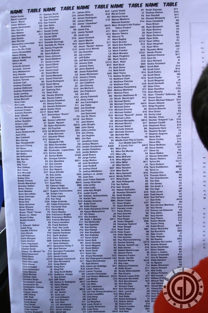 NYCC 2012: Artist Alley Artist listing