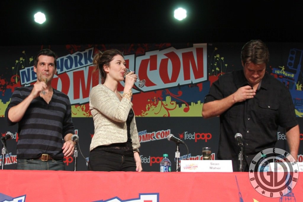 NYCC 2012: Firefly 10th Anniversary panel: Sean Maher, Jewel Staite, and Nathan Fillion