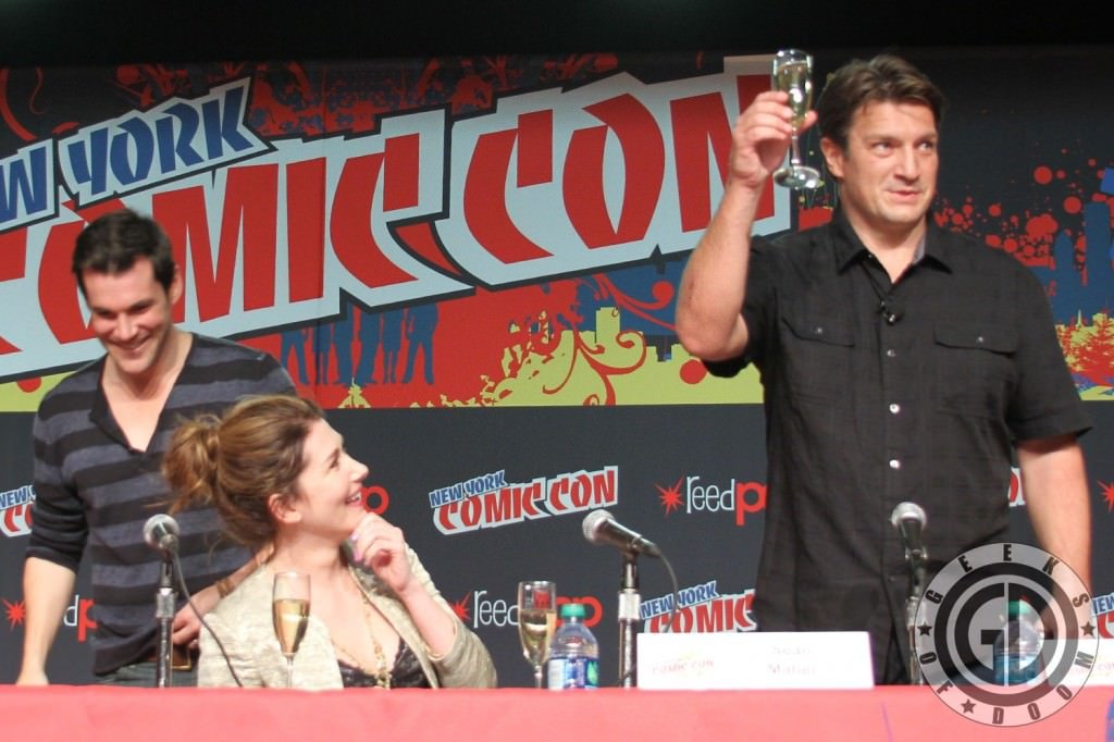 NYCC 2012: Firefly 10th Anniversary panel: Sean Maher, Jewel Staite, and Nathan Fillion