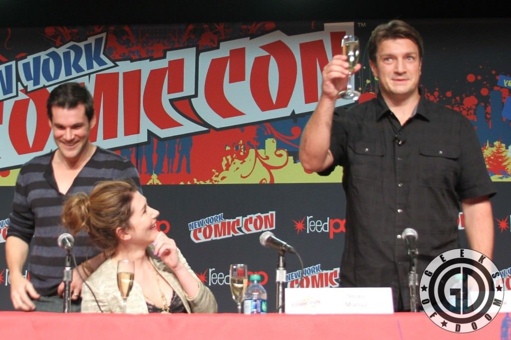 NYCC 2012: Firefly 10th Anniversary panel: Sean Maher, Jewel Staite, and Nathan Fillion