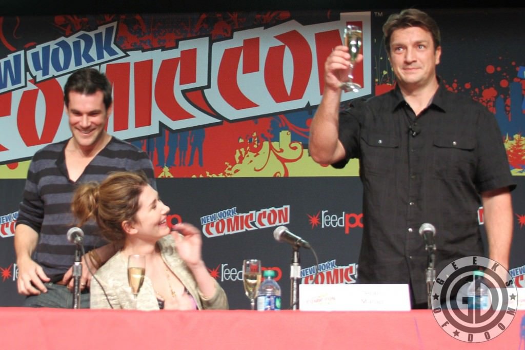 NYCC 2012: Firefly 10th Anniversary panel: Sean Maher, Jewel Staite, and Nathan Fillion