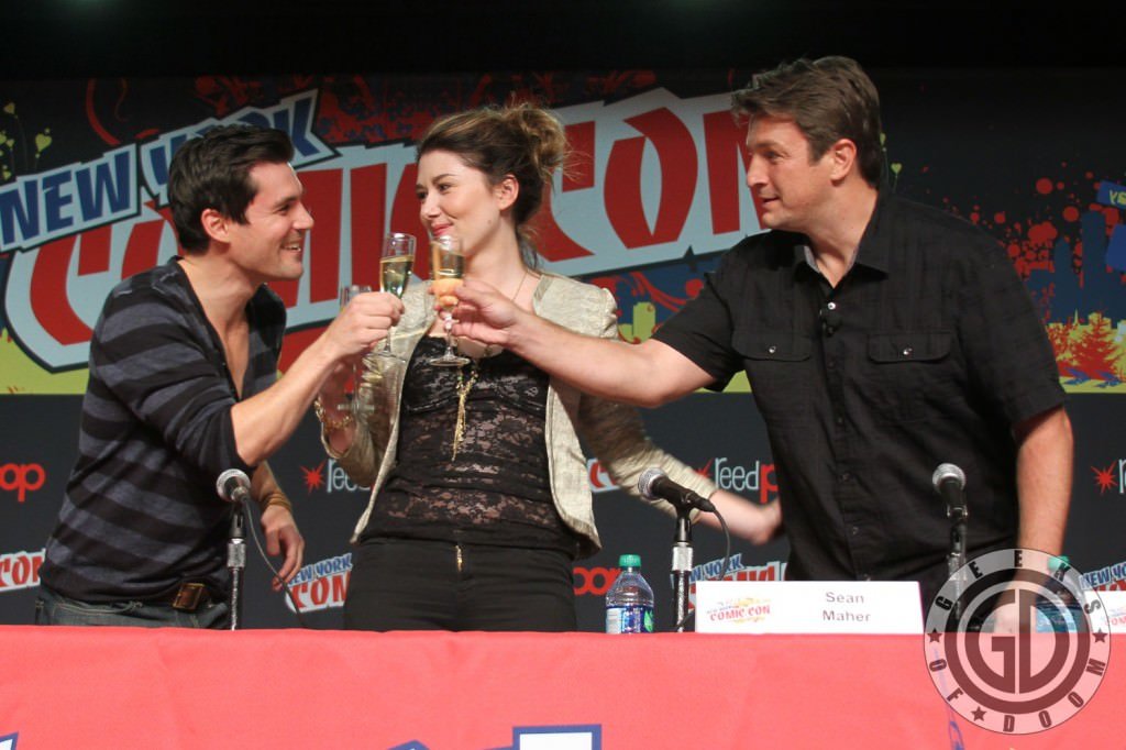 NYCC 2012: Firefly 10th Anniversary panel: Sean Maher, Jewel Staite, and Nathan Fillion