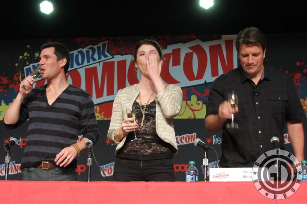 NYCC 2012: Firefly 10th Anniversary panel: Sean Maher, Jewel Staite, and Nathan Fillion