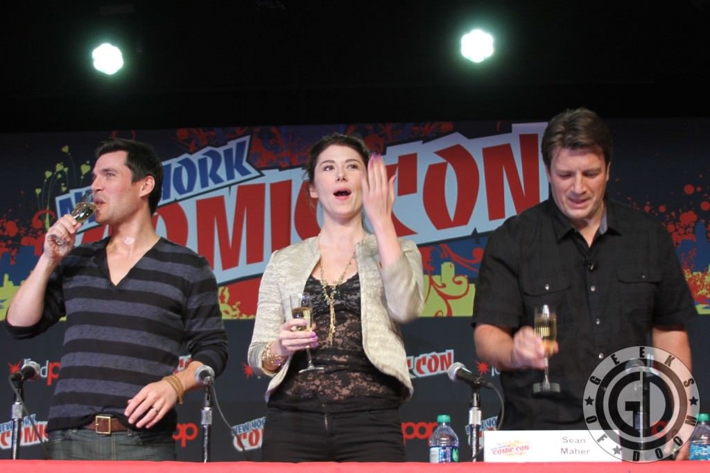 NYCC 2012: Firefly 10th Anniversary panel: Sean Maher, Jewel Staite, and Nathan Fillion