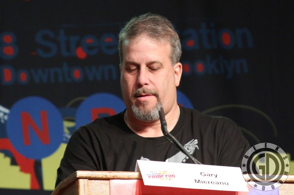 NYCC 2012: Batman: The Dark Knight Returns, Part 2 panel: moderator Gary Miereanu