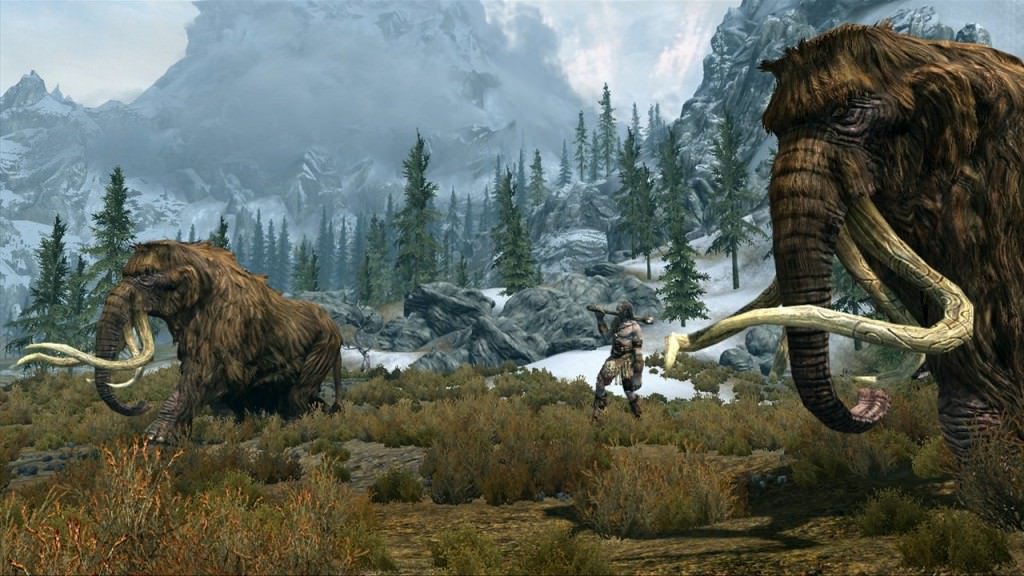 Skyrim Giant & Mammoths Image