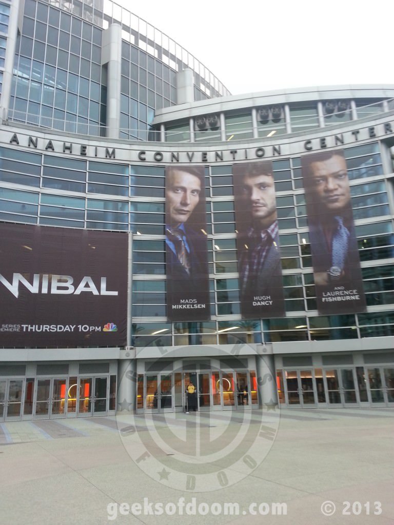 Outside the Anaheim convention center