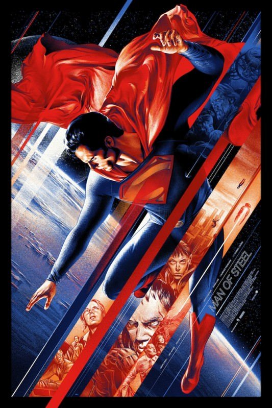Ken Taylor Mondo Poster For Man Of Steel - Metropolis Regular