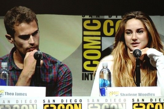 SDCC 2013: Divergent panel: Theo James and Shailene Woodley