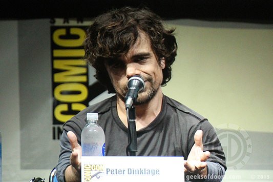 SDCC 2013: Game of Thrones panel: Peter Dinklage 03