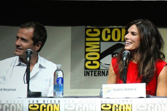SDCC 2013: Gravity panel: producer David Heyman and Sandra Bullock 03