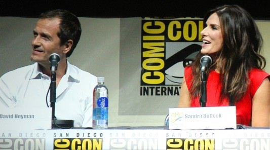 SDCC 2013: Gravity panel: producer David Heyman and Sandra Bullock 04