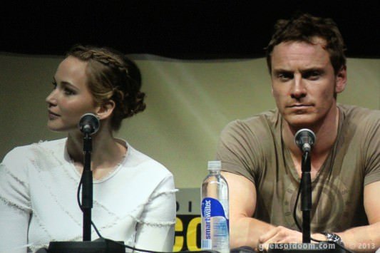 SDCC 2013: X-Men: Days Of Future Past panel: Jennifer Lawrence and Michael Fassbender