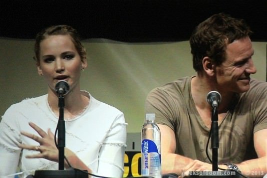 SDCC 2013: X-Men: Days Of Future Past panel: Jennifer Lawrence and Michael Fassbender 02