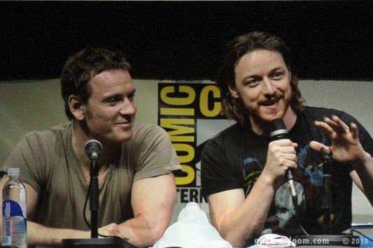 SDCC 2013: X-Men: Days Of Future Past panel: Michael Fassbender and James McAvoy 03