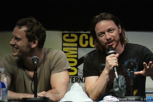 SDCC 2013: X-Men: Days Of Future Past panel: Michael Fassbender and James McAvoy 04