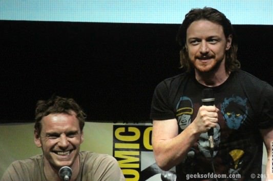SDCC 2013: X-Men: Days Of Future Past panel: Michael Fassbender and James McAvoy 05