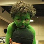 SDCC 2013: Cosplay: The very tired baby HULK has awoke