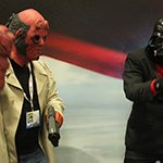 SDCC 2013: Cosplay: Dancing Darth Vader dances with Hellboy