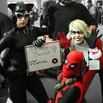 SDCC 2013: Cosplay: Catwoman, Bane, Harley Quinn, and Deadpool