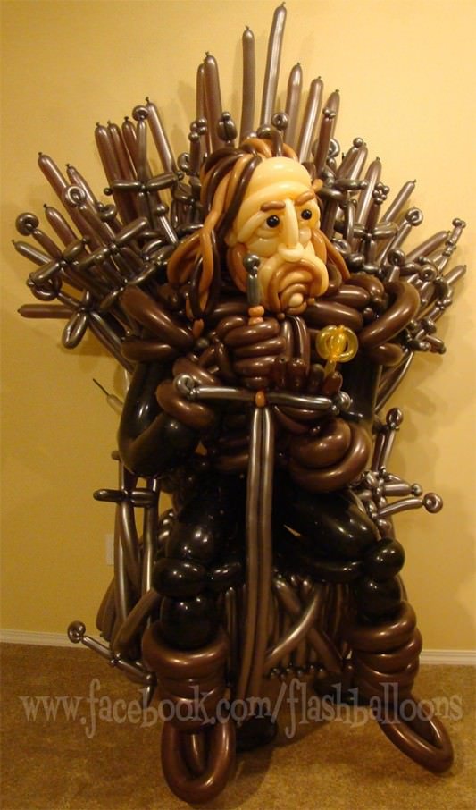 Game of Thrones Iron Throne Balloon Sculpture