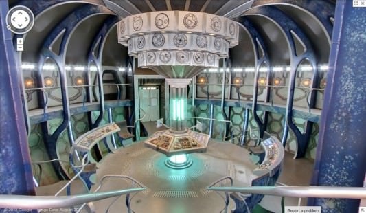 Google Maps Doctor Who TARDIS Easter Egg interior