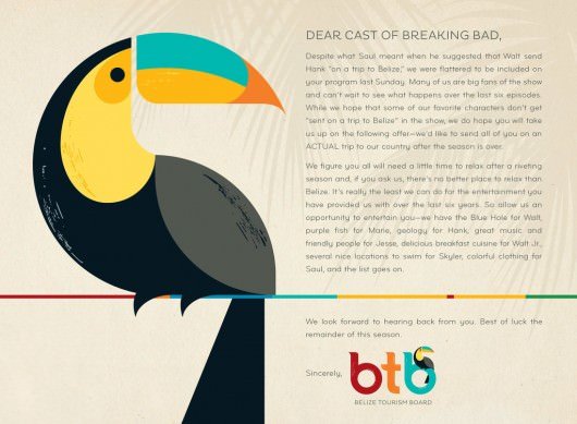 Belize Ad About Breaking Bad