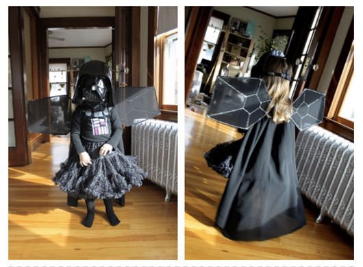 costume diy fighter tie Darth Vader Tiny Fairy This Halloween Princess Wins