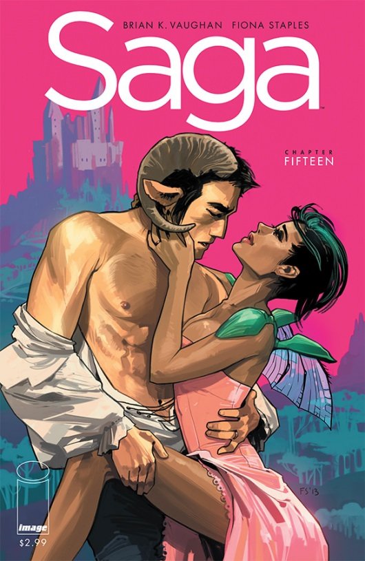 Saga #15 cover by Fiona Staples, Image Comics