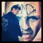 Anthony Hopkins graffiti nose pick